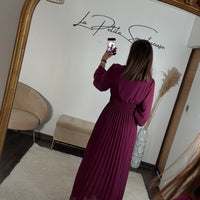 ROBE LONGUE MAUVE KARENA