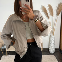 VESTE STYLE QIPAO BEIGE