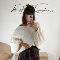 PULL OVERSIZE BEIGE