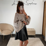 PULL OVERSIZE TAUPE