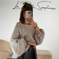 PULL OVERSIZE TAUPE