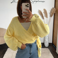 GILET CACHE-COEUR JAUNE