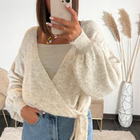 GILET CACHE-COEUR BEIGE