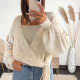 GILET CACHE-COEUR BEIGE