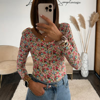 BODY FLEURI ECRU NOUMA