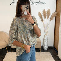 TOP SEQUINS BLEU