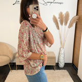 TOP SEQUINS ROSE