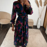 ROBE VIOLETTE ET BLEUE BROOK