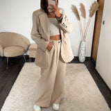 ENSEMBLE BLAZER + PANTALON BEIGE LENY