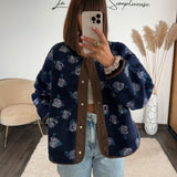 VESTE POLAIRE MARINE/CHOCO LISA