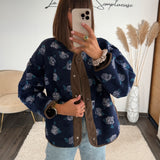 VESTE POLAIRE MARINE/CHOCO LISA