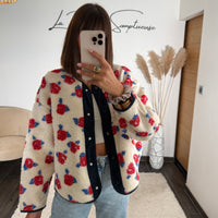 VESTE POLAIRE ECRUE/MARINE LISA
