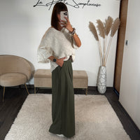 PANTALON KAKI + CEINTURE OWEN