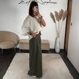 PANTALON KAKI + CEINTURE OWEN