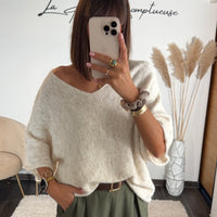 PULL OVERSIZE ECRU RHODA