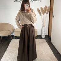 PANTALON CHOCO + CEINTURE OWEN