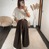 PANTALON CHOCO + CEINTURE OWEN