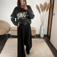 PULL ICONIC CLUB GRIS
