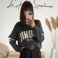 PULL ICONIC CLUB GRIS
