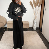 PANTALON NOIR + CEINTURE OWEN