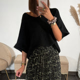 PULL OVERSIZE NOIR RHODA