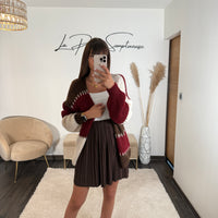 GILET EN LAINE BORDEAUX