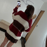 GILET EN LAINE BORDEAUX