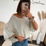PULL OVERSIZE GRIS RHODA