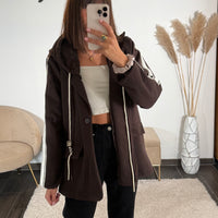 BLAZER A CAPUCHE CHOCO STREET