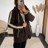 BLAZER A CAPUCHE CHOCO STREET