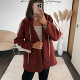 BLAZER A CAPUCHE TERRACOTTA STREET