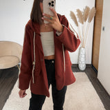 BLAZER A CAPUCHE TERRACOTTA STREET
