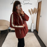 BLAZER A CAPUCHE TERRACOTTA STREET