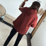 BLAZER A CAPUCHE TERRACOTTA STREET