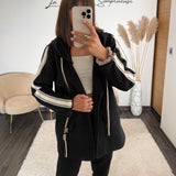 BLAZER A CAPUCHE NOIR STREET