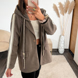 BLAZER A CAPUCHE TAUPE STREET