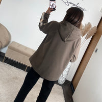 BLAZER A CAPUCHE TAUPE STREET