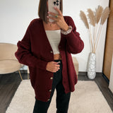 CARDIGAN BORDEAUX JODY