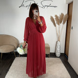 ROBE LONGUE VIEUX ROSE KARENA