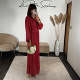 ROBE LONGUE VIEUX ROSE KARENA