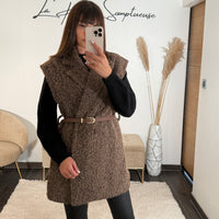 VESTE SANS MANCHE CHOCO AUREL