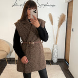 VESTE SANS MANCHE CHOCO AUREL