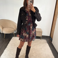 VESTE SUEDINE CHOCO LACY