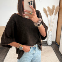 PULL OVERSIZE CHOCO RHODA