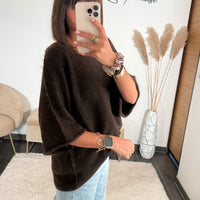 PULL OVERSIZE CHOCO RHODA