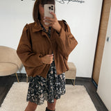 VESTE SUEDINE CAMEL ZANA