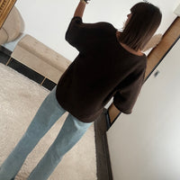 PULL OVERSIZE CHOCO RHODA