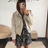 VESTE SUEDINE BEIGE ZANA