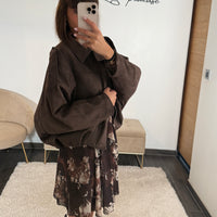 VESTE SUEDINE CHOCO ZANA
