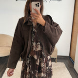 VESTE SUEDINE CHOCO ZANA